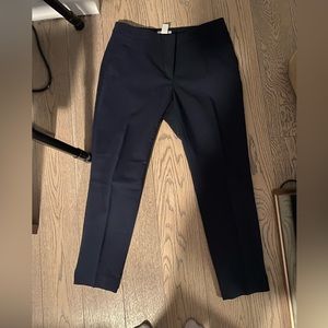 H&M navy blue slim trousers
